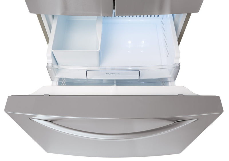 Réfrigérateur LG de 22 pi³ et de 30 po à portes françaises - acier inoxydable Smudge-ProofMD - LRFWS2200S