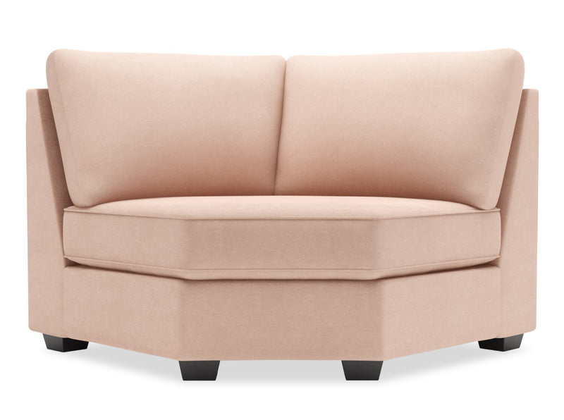 Fauteuil courbé en coin Roll de la collection Sofa Lab - Pax Rose