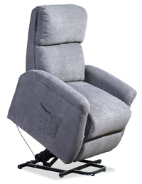  Fauteuil basculeur à inclinaison électrique Ruben de 32 po en tissu de chenille - gris