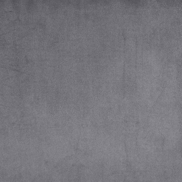 Banc Cass de 52 po - velours gris avec pattes dorées