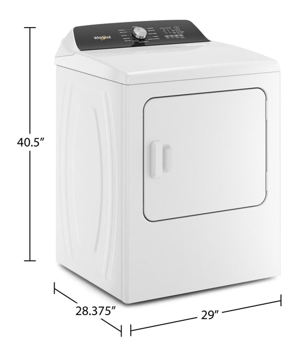 Sécheuse électrique Whirlpool de 7 pi³ avec vapeur - blanche - YWED5050LW
