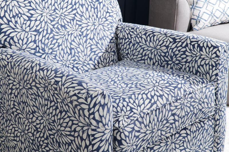 Fauteuil d’appoint pivotant Sofa Lab personnalisable de 31 po fabriqué au Canada en tissu - Spa multicolore