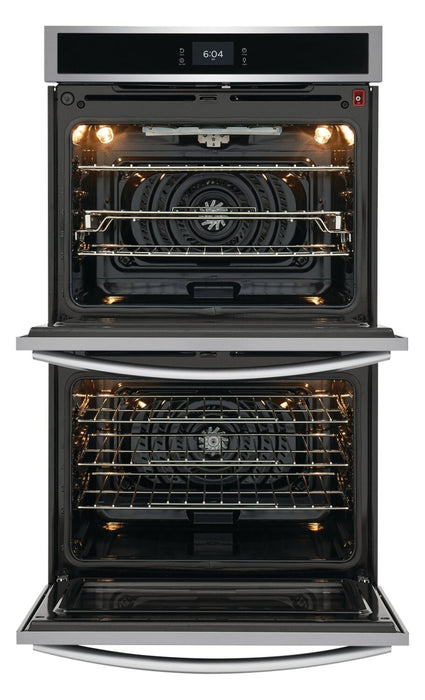 Four mural double électrique Frigidaire Gallery de 5,3/5,3 pi³ et de 30 po avec convection totale - acier inoxydable Smudge-ProofMD - GCWD3067AF