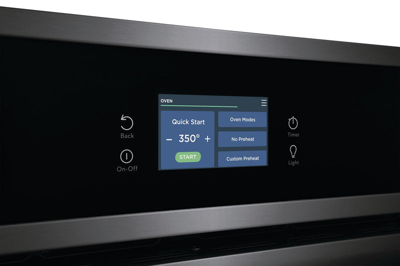 Four mural simple électrique Frigidaire Gallery de 3,8 pi³ et de 27 po avec convection totale - acier inoxydable noir Smudge-ProofMD - GCWS2767AD