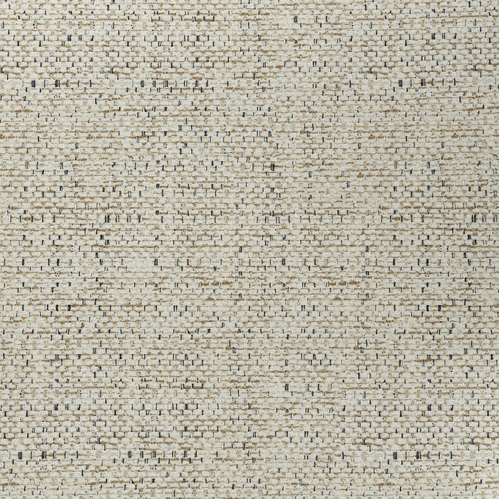 Chaise de salle à manger Shea à oreilles en tissu d’apparence lin et en bois - ivoire