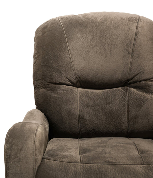 Fauteuil inclinable Everett de 33,5 po fabriqué au Canada en tissu - brun chocolat