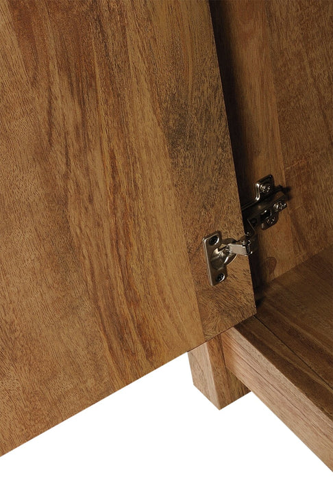 Bibliothèque Alfie de 48,31 po avec compartiments ouverts et rangement - brun clair