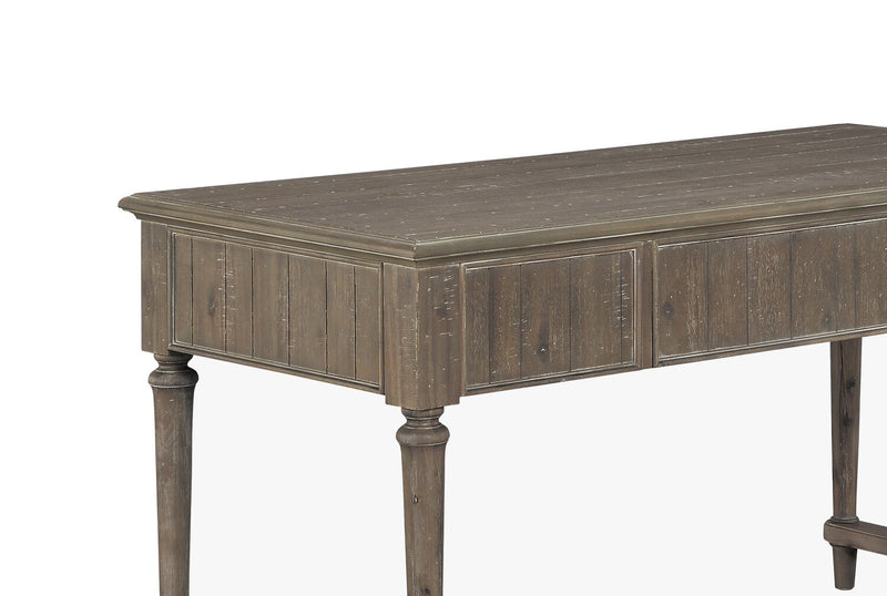 Bureau de travail Winston de 58 po à 3 tiroirs - bois de grève brun clair