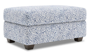 Pouf de rangement personnalisable The Trunk de Sofa Lab de 39 po fabriqué au Canada en tissu - Cadet multicolore