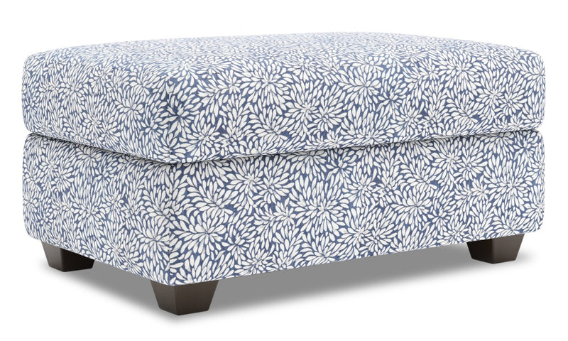 Pouf de rangement personnalisable The Trunk de Sofa Lab de 39 po fabriqué au Canada en tissu - Cadet multicolore