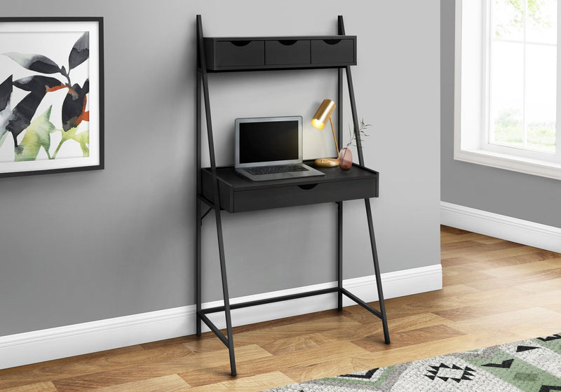 Bureau compact Norris de 31,5 po à 4 tiroirs - noir