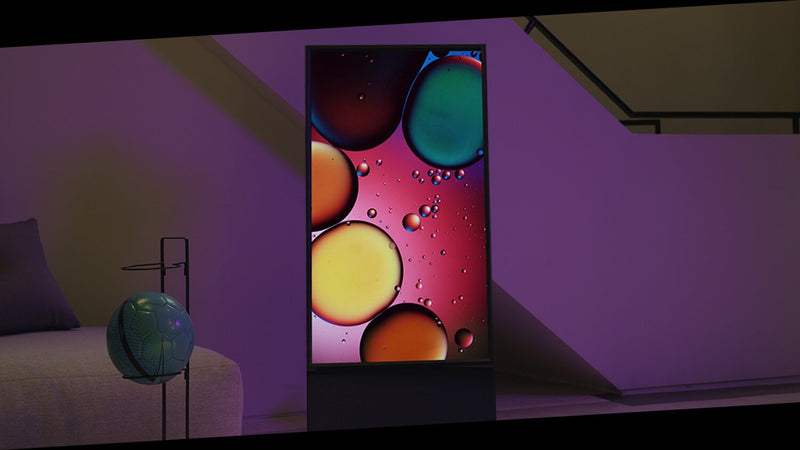 Téléviseur intelligent QLED Le Sero de Samsung 4K de 43 po avec Quantum HDR, HGiG et écran à rotation automatique (QN43LS05BAFXZC)