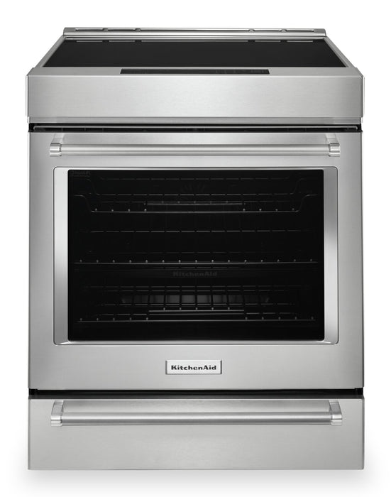 Cuisinière à induction KitchenAid de 6,4 pi³ avec friture à air et technologie AquaLiftMD - acier inoxydable - KSIS730PSS