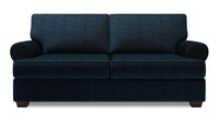  Sofa Roll de Sofa Lab de 76 po de format condo fabriqué au Canada en tissu de chenille - bleu Luxury Indigo 