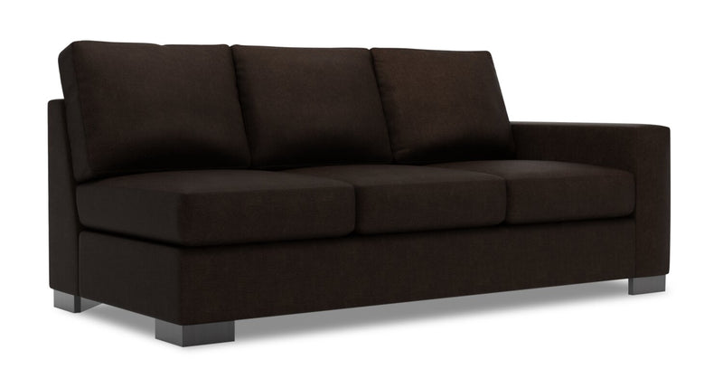 Sofa-lit de droite Track de la collection Sofa Lab - Luxury Chocolate