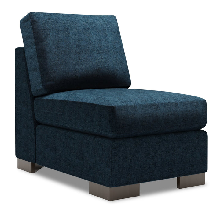 Fauteuil sans accoudoirs Track de la collection Sofa Lab - Luxury Indigo