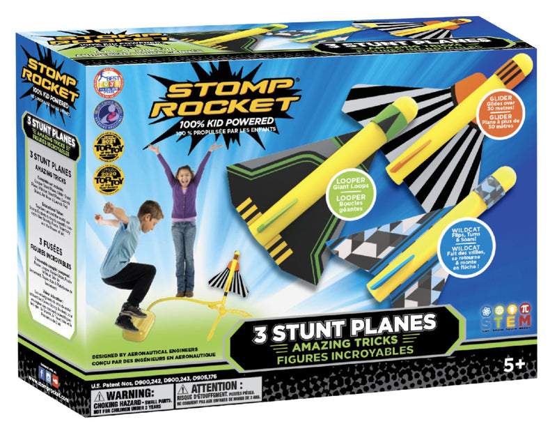 Avions de voltige originaux Stomp RocketMD Stunt Planes LauncherMC