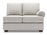 Causeuse de droite Roll de la collection Sofa Lab - Luxury Silver
