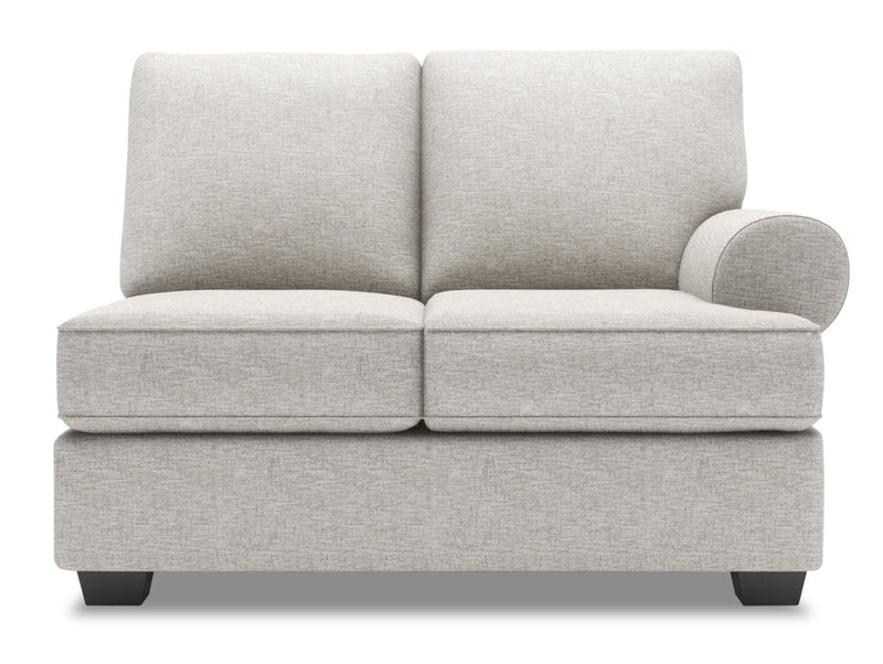 Causeuse de droite Roll de la collection Sofa Lab - Luxury Silver
