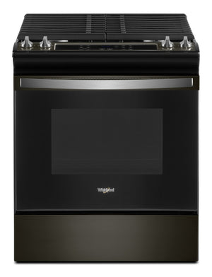 Cuisinière à gaz Whirlpool de 5 pi³ avec autonettoyage - acier inoxydable noir - WEG515S0LV