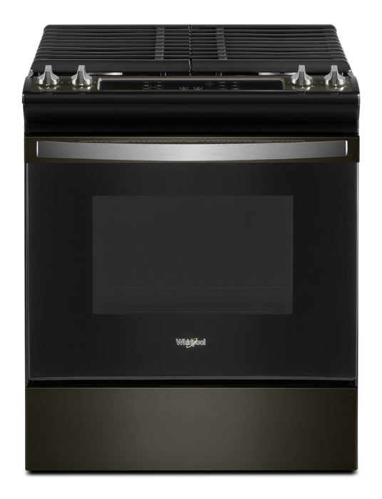 Cuisinière à gaz Whirlpool de 5 pi³ avec autonettoyage - acier inoxydable noir - WEG515S0LV