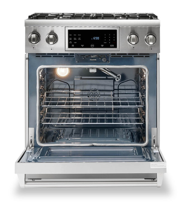 Cuisinière professionnelle à gaz Thor Kitchen de 4,55 pi³ à panneau inclinable - TRG3001