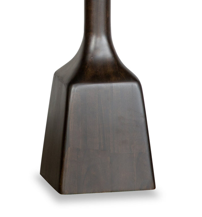 Table de bout moderne Rhett de 18 po - chêne brun espresso foncé