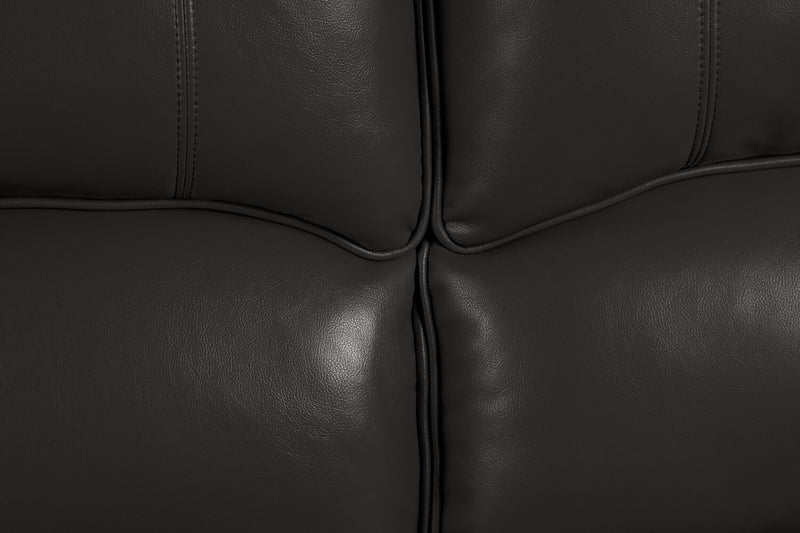 Causeuse à inclinaison électrique Chandler de 60 po en tissu d’apparence cuir - gris