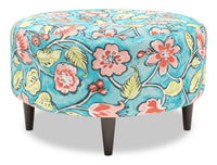  Pouf The Curve de Sofa Lab de 31 po fabriqué au Canada en tissu - Malibu multicolore 