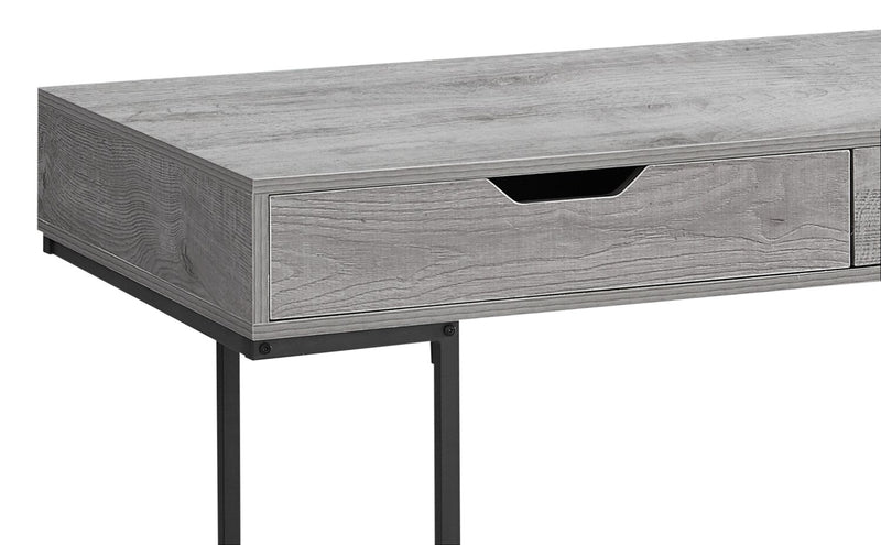 Bureau Butler de 47,25 po à 2 tiroirs - gris