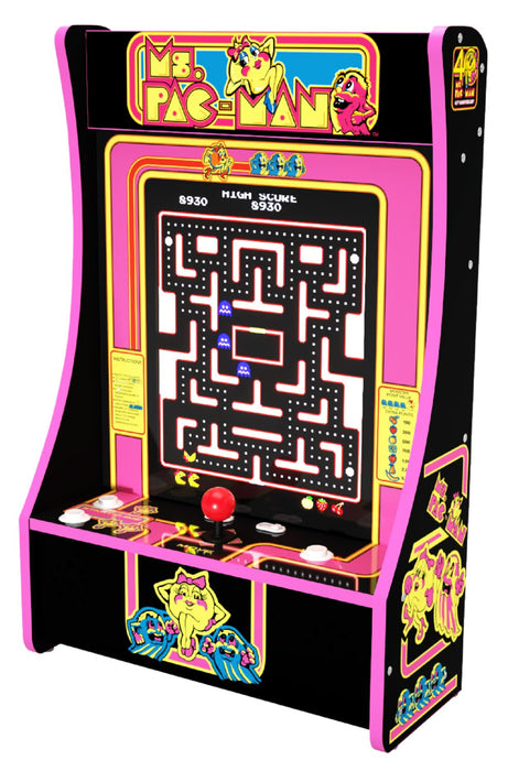 Borne d'arcade de fête portative édition 40e anniversaire MS.PAC-MANMC de Arcade1up