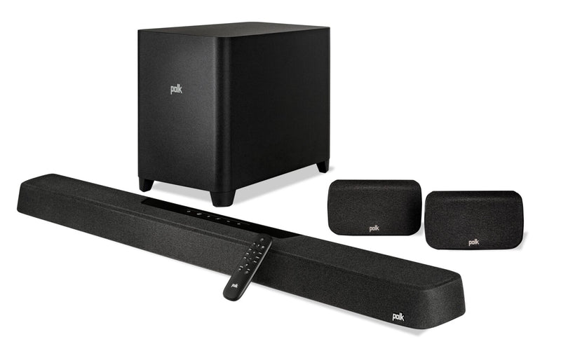  Barre de son à 7.1.2 canaux POLK avec Dolby AtmosMD, DTS:X, son 3D, son ambiophonique et caisson d’extrêmes graves (Magnifi MAX AX SR)