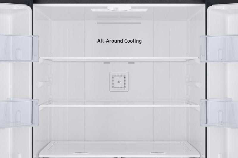 Réfrigérateur Samsung de 22,1 pi³ et de 30 po à portes françaises - acier inoxydable noir - RF22A4111SG/AA