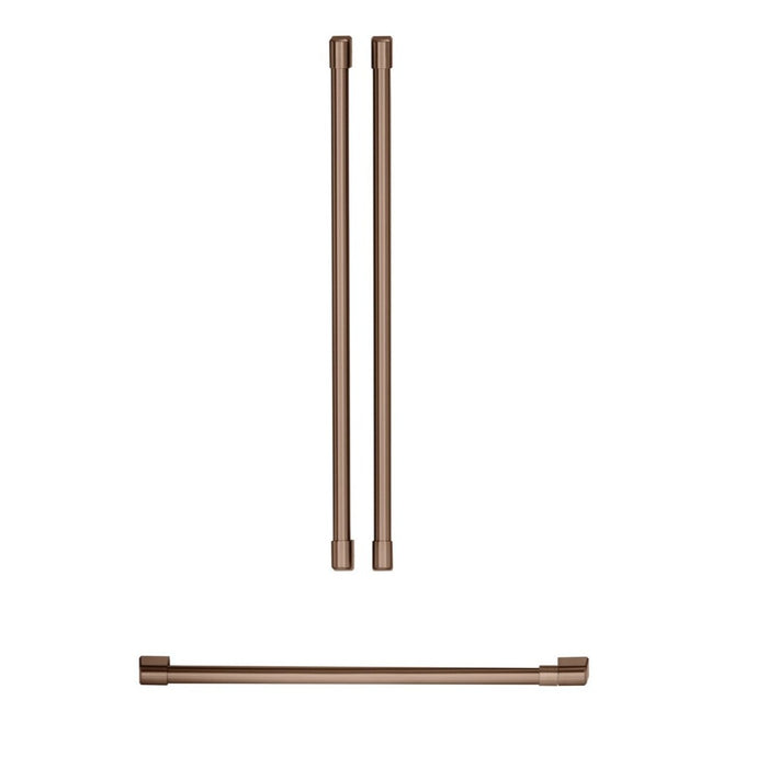 Trousse de poignées Café 3 pièces pour réfrigérateur à portes françaises - CXMB3H3PNCU