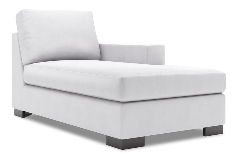 Fauteuil long de gauche Track de la collection Sofa Lab - Pax Ice