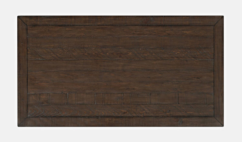 Table à café rustique Morgan de 48 po avec rangement, tablette et roulettes - blanche avec bois recyclé