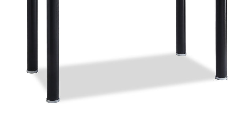 Table de salle à manger Onyx de 55 po (L) avec dessus en verre - noire