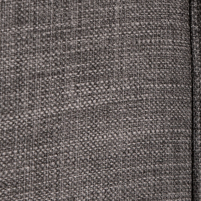 Futon Avery de 81,5 po en tissu d’apparence lin avec mécanisme Klik Klak, capitonnage et deux accoudoirs coussinés - gris