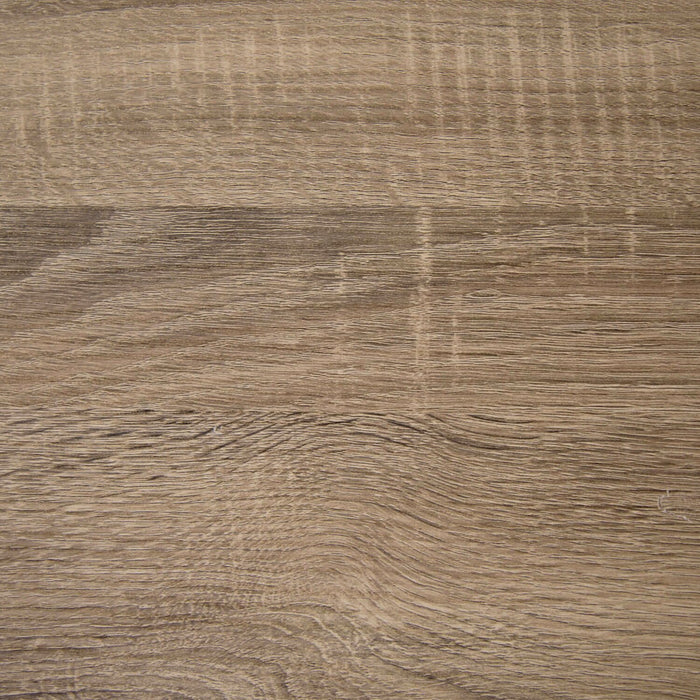 Bureau en coin en forme de L Oaklee de 59 po avec crédence - taupe foncé 