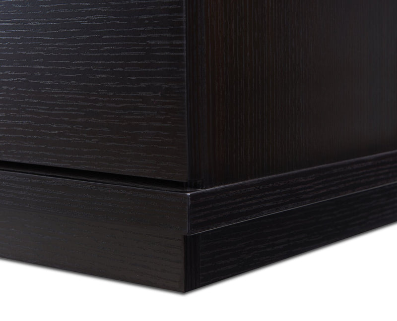 Table de fauteuil Torry de 11,5 po avec tiroir - rouge cacao