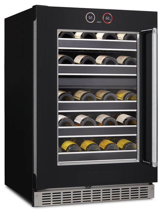 Refroidisseur à vin Reserve de Silhouette de 5 pi³ et de 23,9 po à 1 porte - noir - SRVWC050L