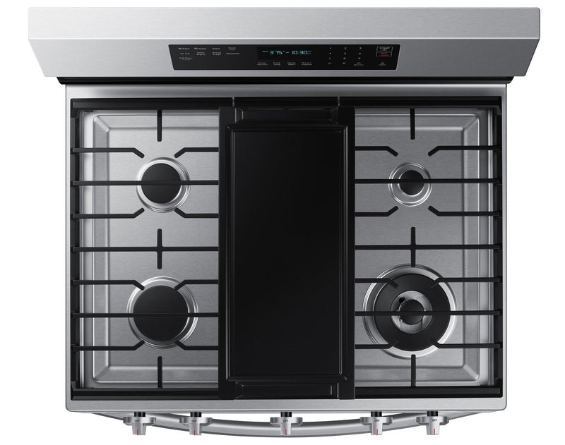 Cuisinière intelligente à gaz amovible Samsung de 6 pi³ avec friture à air - acier inoxydable - NX60A6711SS/AA