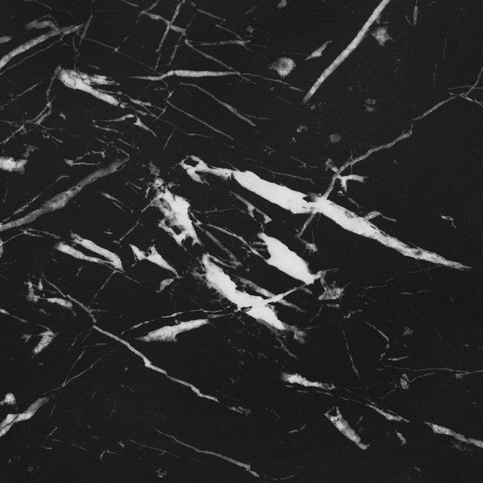 Bureau Rowan de 42 po à 2 tiroirs et compartiment ouvert - apparence marbre noir