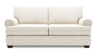  Sofa Roll de Sofa Lab de 76 po de format condo fabriqué au Canada en tissu de chenille - beige Luxury Sand 