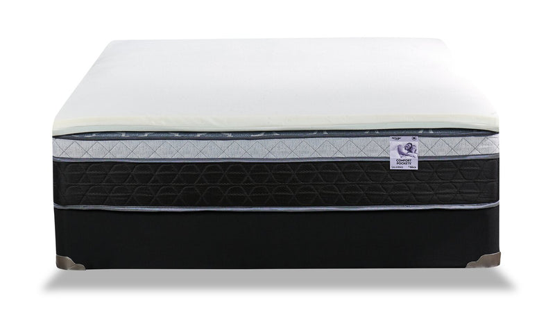 Surmatelas luxueux ferme Silver de Springwall 2 po pour lit double
