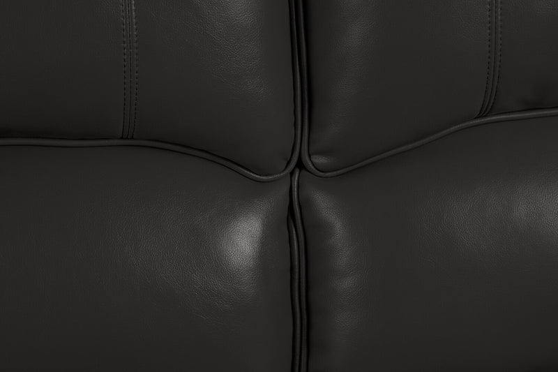 Causeuse inclinable Chandler de 60 po en tissu d’apparence cuir - gris