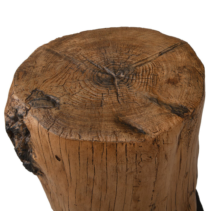 Table d'appoint Jordy de 15 po en imitation de bois - naturelle