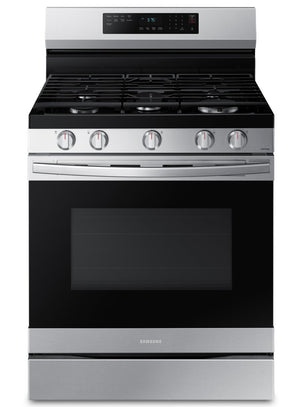 Cuisinière intelligente à gaz amovible Samsung de 6 pi³ avec friture à air - acier inoxydable - NX60A6511SS/AA