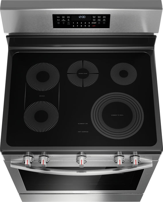 Cuisinière électrique Frigidaire Gallery de 5,3 pi³ avec convection totale et friture à air - acier inoxydable Smudge-ProofMD - GCRE306CBF