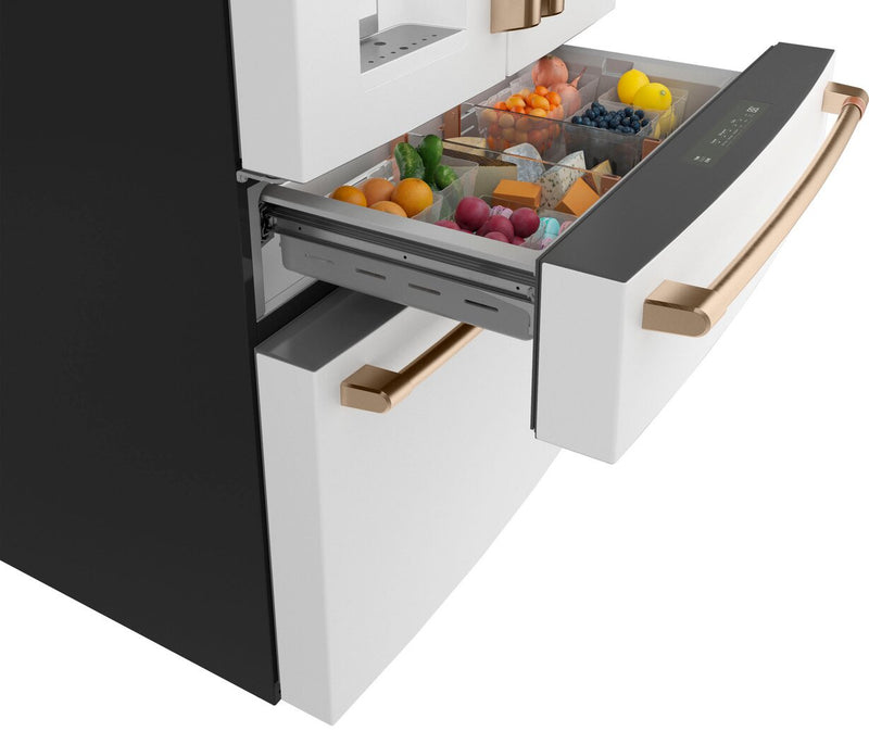 Réfrigérateur Café de 22,3 pi³ et de 36 po à 4 portes - blanc mat - CXE22DP4PW2